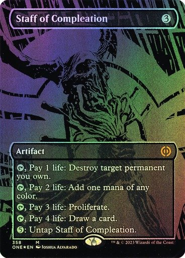 Producto - Staff of Compleation (#358) (Borderless) (Oil Slick Foil)