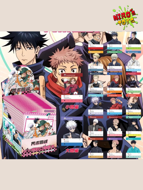 Producto - Cartas Polaroid set x40 - Cartas Jujutsu Kaisen - Nirostoys
