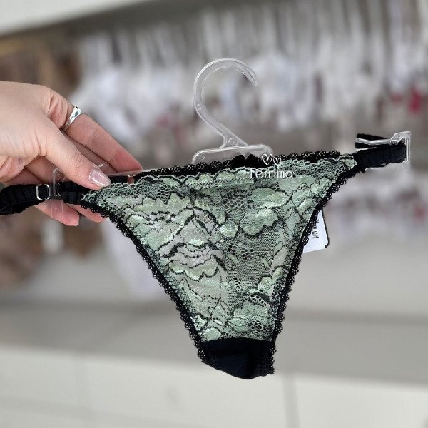 Producto - TANGA COLA LESS ALEGRIA ZEFIR VERDE (Talle unico regulable)