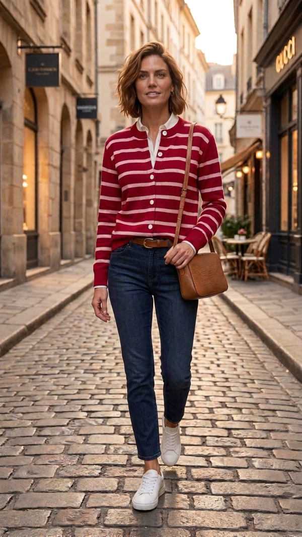 Producto - Cardigan Manhattan Rayas, Saco Tejido Milán - 6