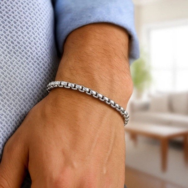 Producto - Pulsera Rolo Cuadrado - AQ - 2
