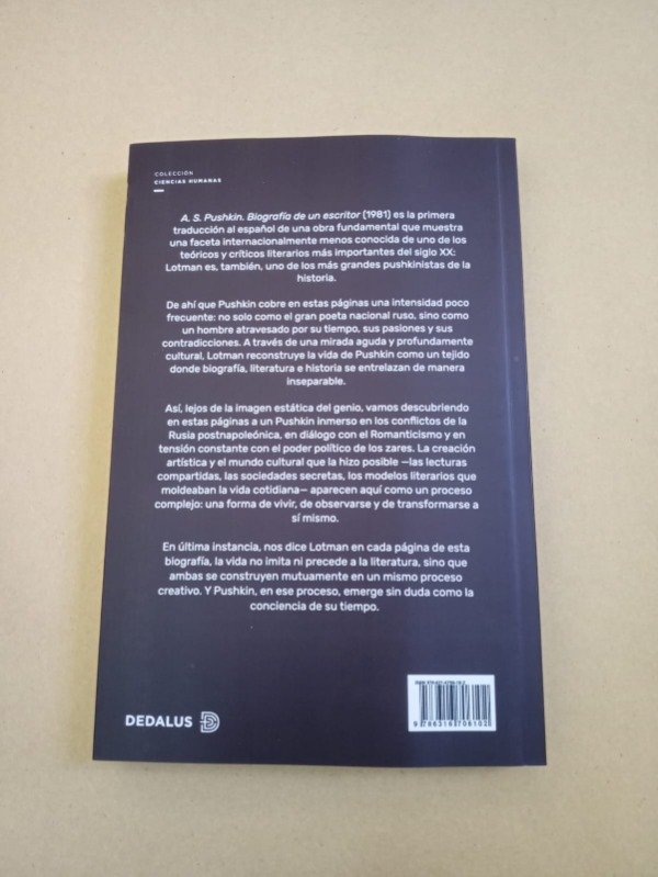 Producto - Pushkin biografía de un escritor - Iuri Lotman - Dedalus 2026 - 1