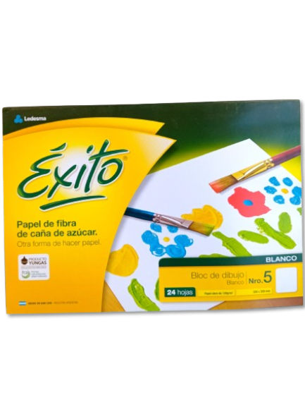 Producto - Block de Dibujo Éxito N 5 Blanco