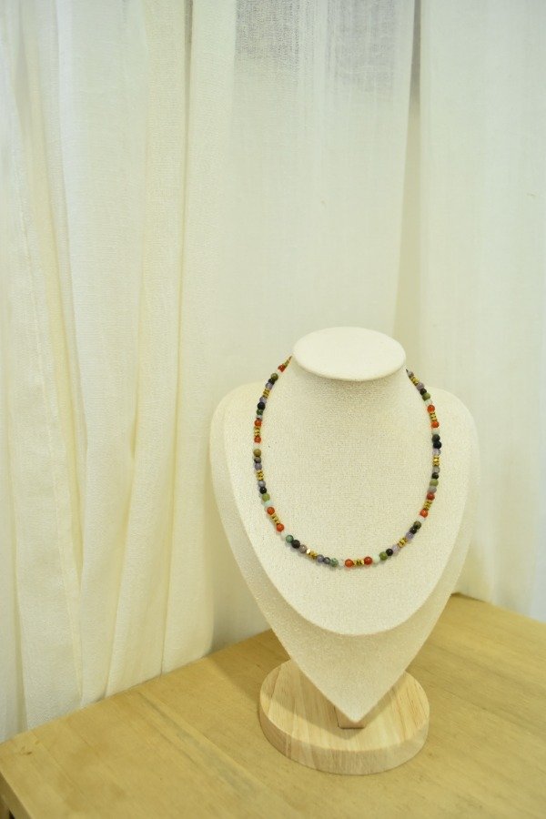 Producto - Collar mix piedras y hematitas