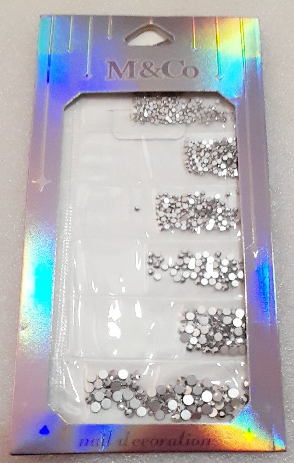 Producto - Strass p/uñas 6 tamaños LND 9/25
