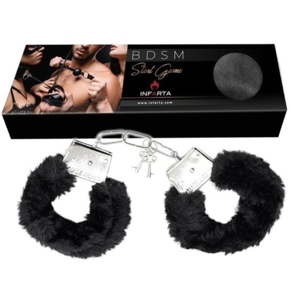 Producto - Esposas Metal Peluche Negra