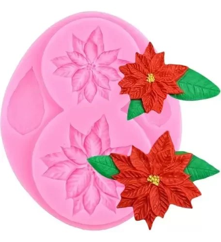 Producto - Silicon flor pascual navidad