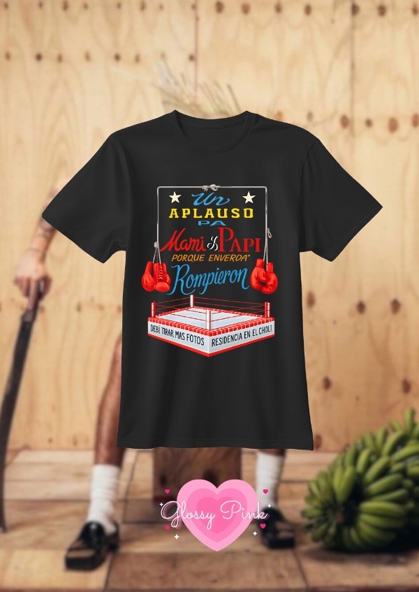 Producto - Remera Un Aplauso Para Mami Y Papi - DTF