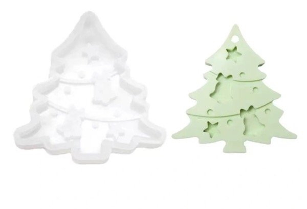 Producto - MOLDE SILICONA ARBOL NAVIDAD TRANSPARENTE