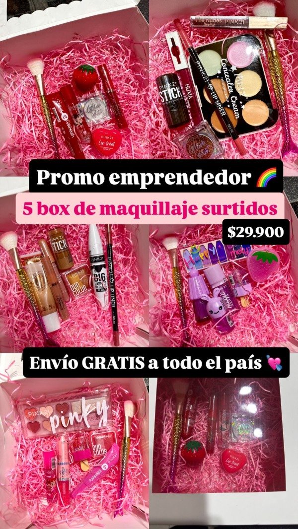 Producto - Combo 5 boxs de maquillajes surtidos