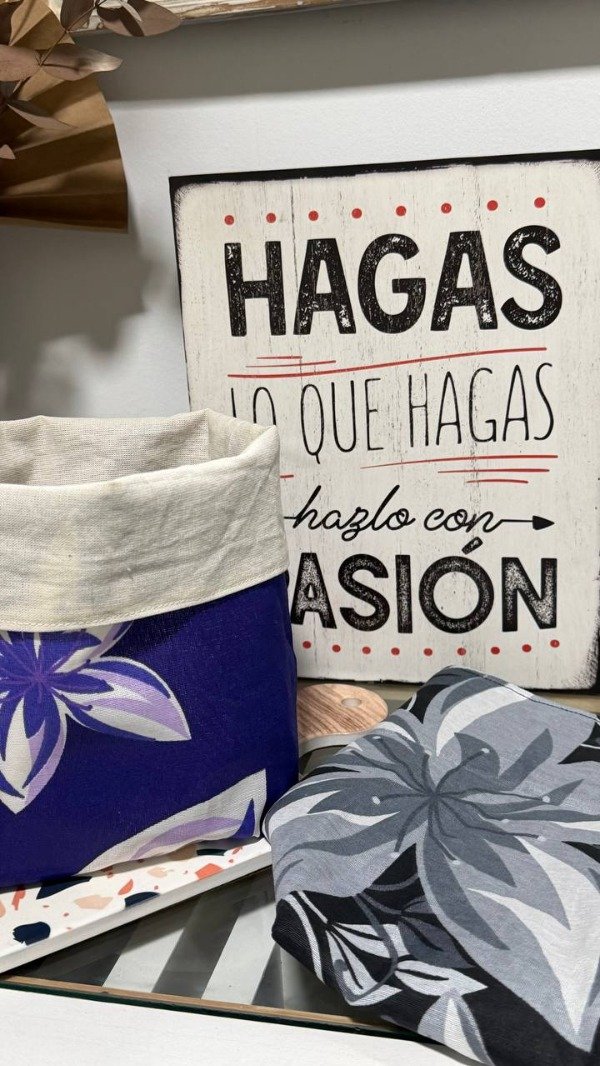 Producto - CESTA chica flores - 4