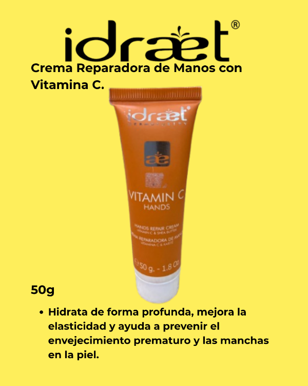 Producto - Crema Reparadora de Manos Idraet Vitamin C Hands (50g)