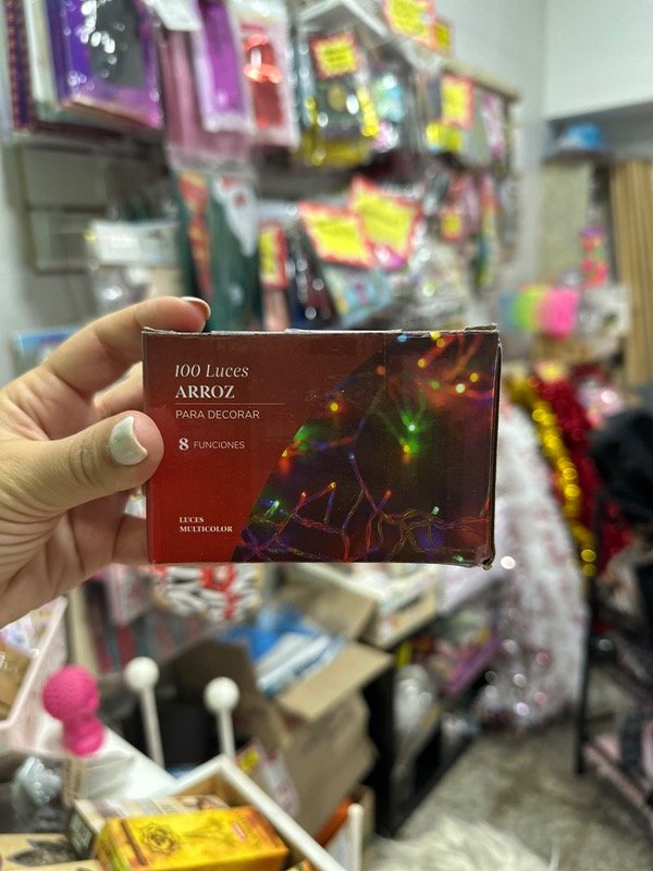 Producto - Luces  arroz x100 multicolor