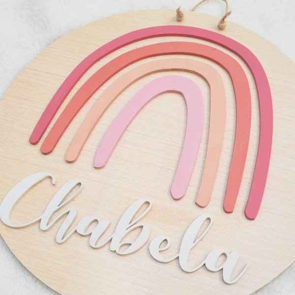 Producto - Cartel circular modelo arcoíris