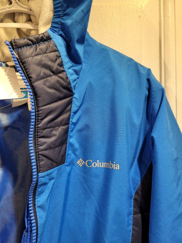 Producto - Campera ski COLUMBIA azul c/trampa de nieve- Talle 16 años amplia- PRECIO:190X - 1