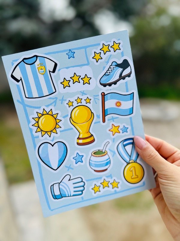 Producto - Plancha con 14 stickers grandes