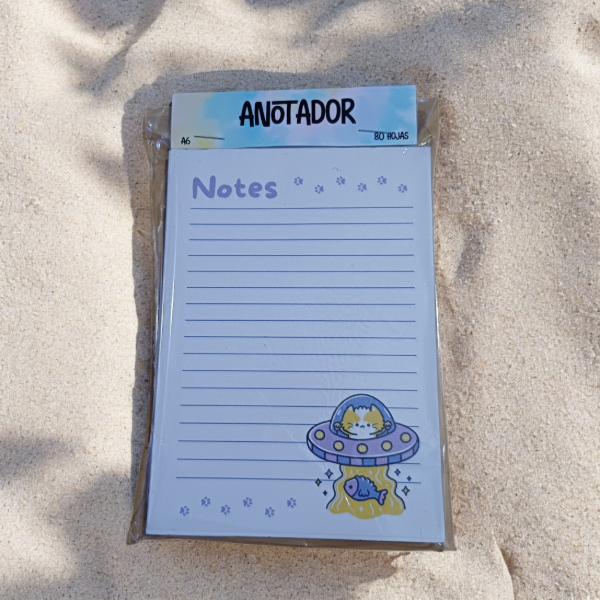 Producto - Anotador A6 Gato Espacial