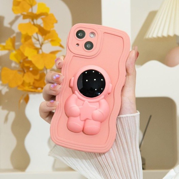 Producto - Fundas silicona onduladas con popsocket astronauta. Samsung a13