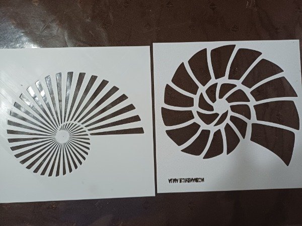 Producto - 2 Stencils  espiral  20 x 20