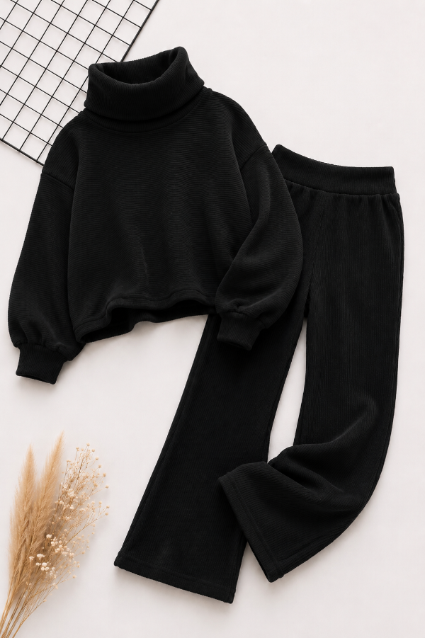 Producto - CONJUNTO PARIS NEGRO (SWEATER + PANTALÓN OXFORD)