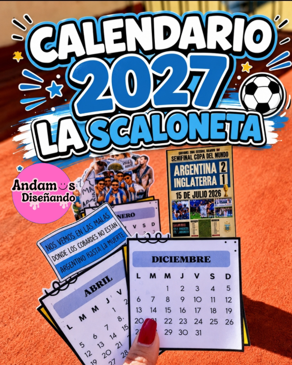Producto - CALENDARIO 2027  LA SCALONETA