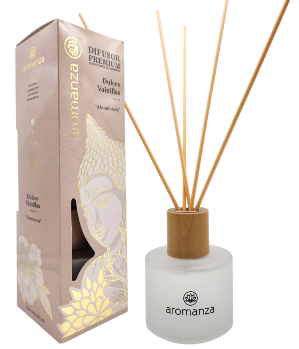 Producto - Difusor De Ambientes Aromanza Premium 125Ml - Dulces Vainillas (Abundancia)