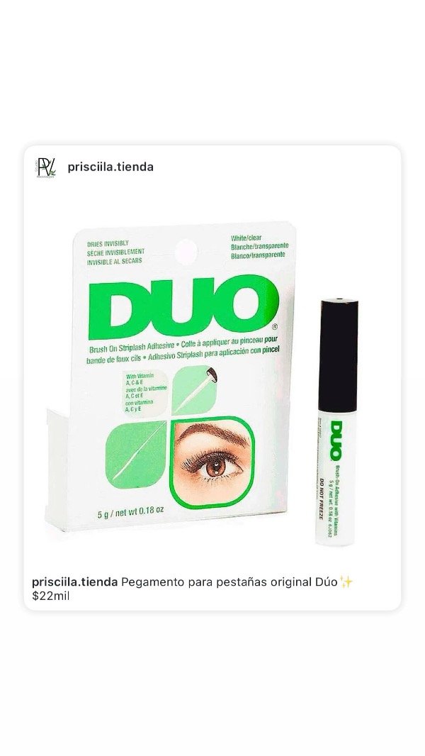 Producto - Pegamento para pestañas original Dúo