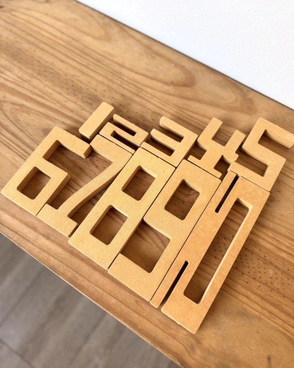 Producto - Números - Madera