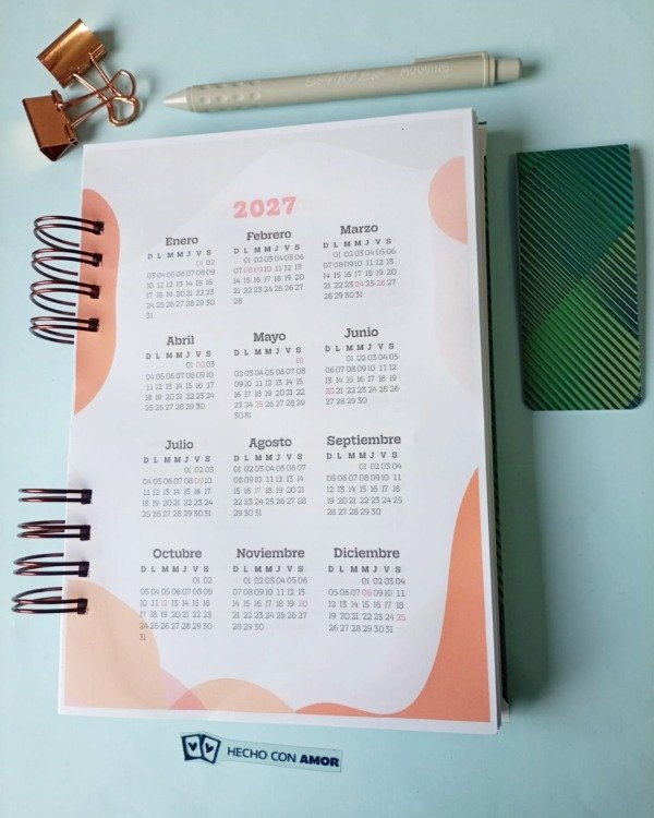 Producto - Agenda dos días Marine - 3