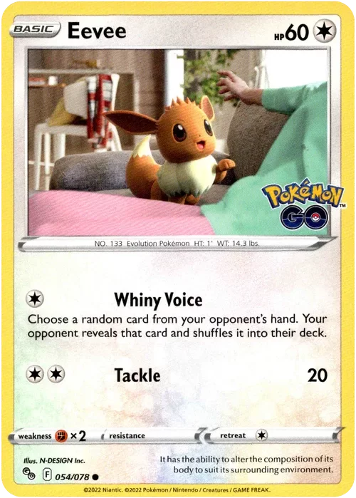 Producto - Eevee - 054/078 - Pokemon Go