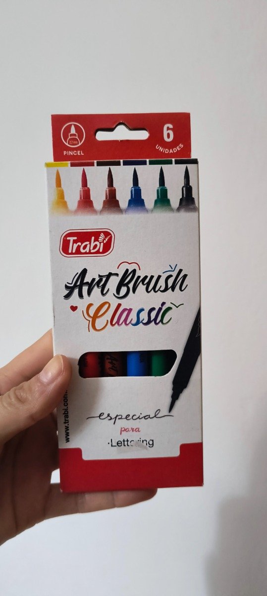 Producto - Marcadores punta pincel clássic x 6 unid art brush trabi