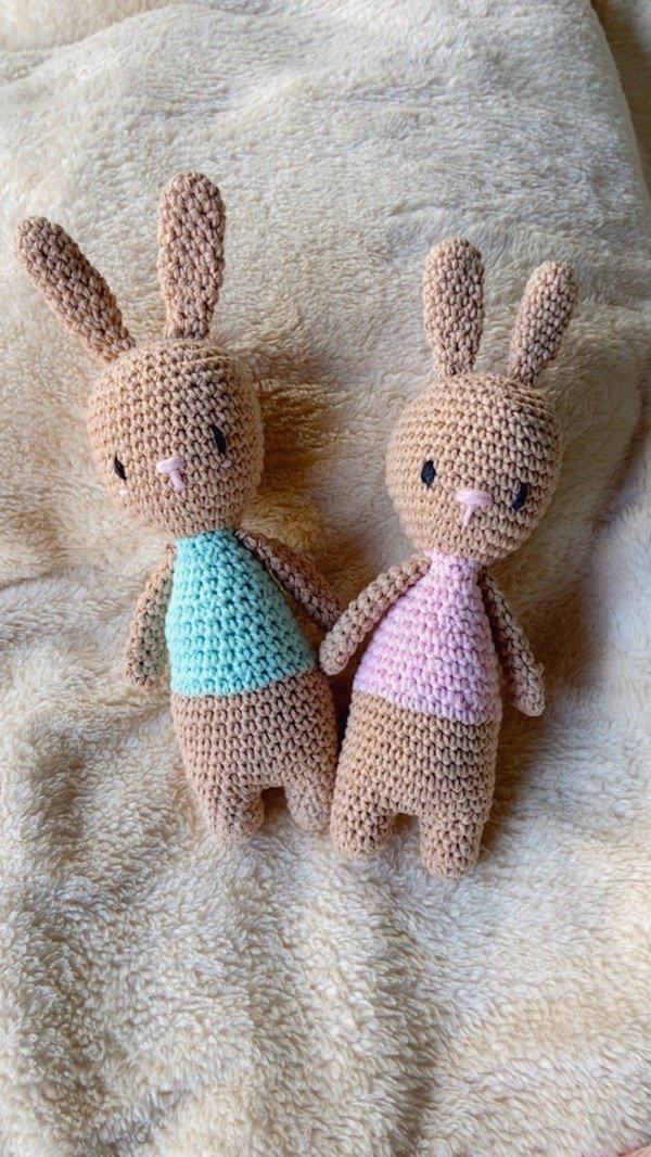 Producto - Sonajero conejito a crochet A PEDIDO