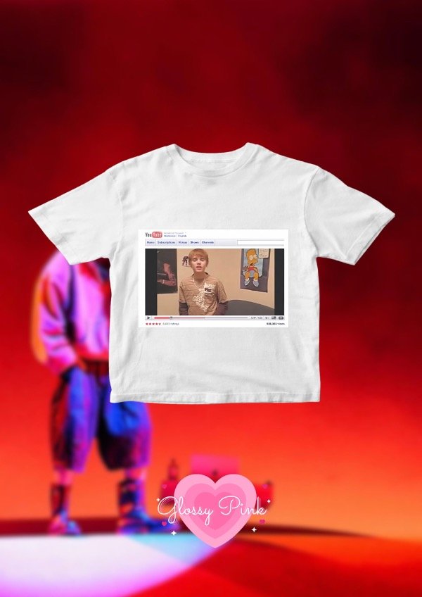 Producto - Baby Tee Bieber YouTube - DTF