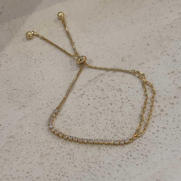 Producto - Pulsera doble strass AD