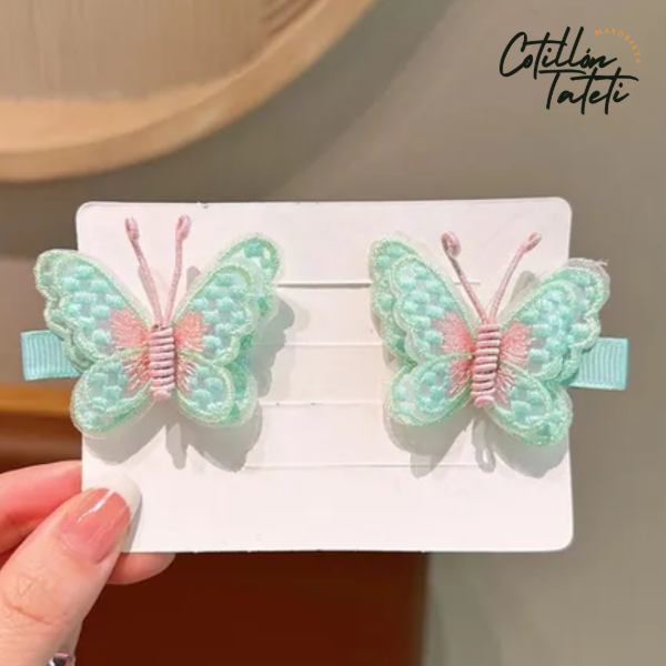Producto - BROCHES MARIPOSAS VERDE PASTEL x 2 UNIDADES