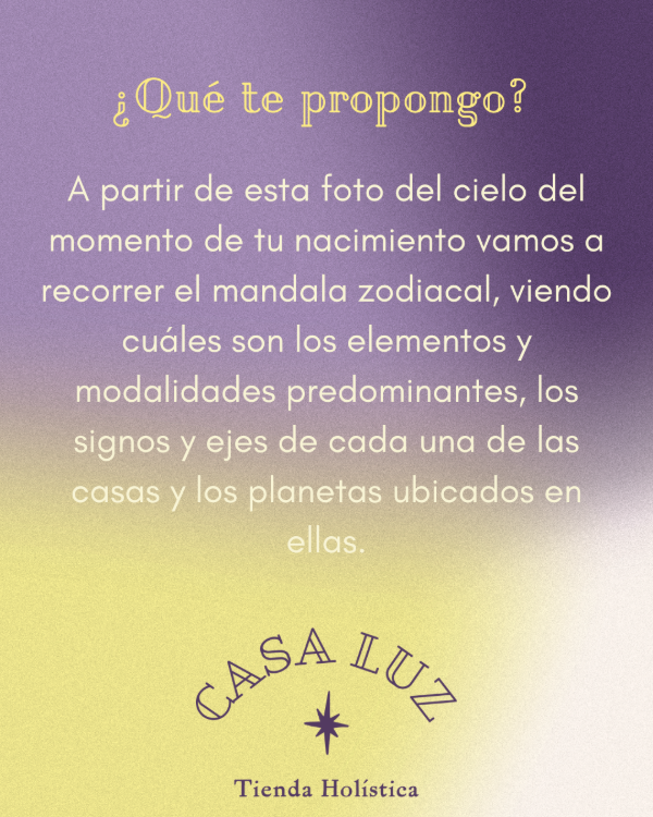Producto - Sesión Carta Natal - 2