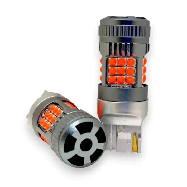 Producto - PRILIGHT LED 7440 CREE - T20 ROJA (T-20) DIURNA SUPER CANBUS 1 POLO PAR