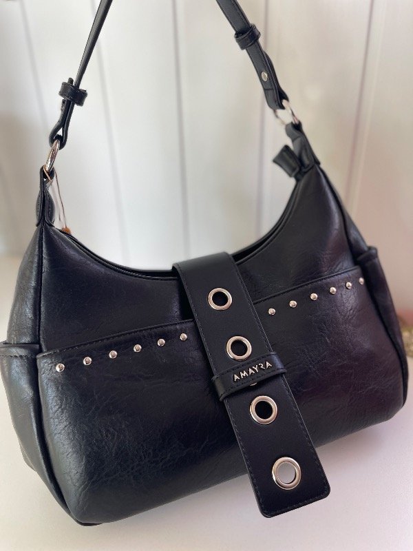 Producto - Cartera Negra Amayra tachitas - 1