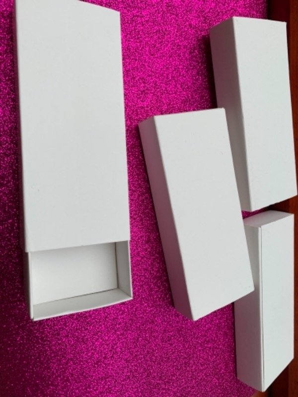 4 cajitas rectangulares para relojes exhibidor