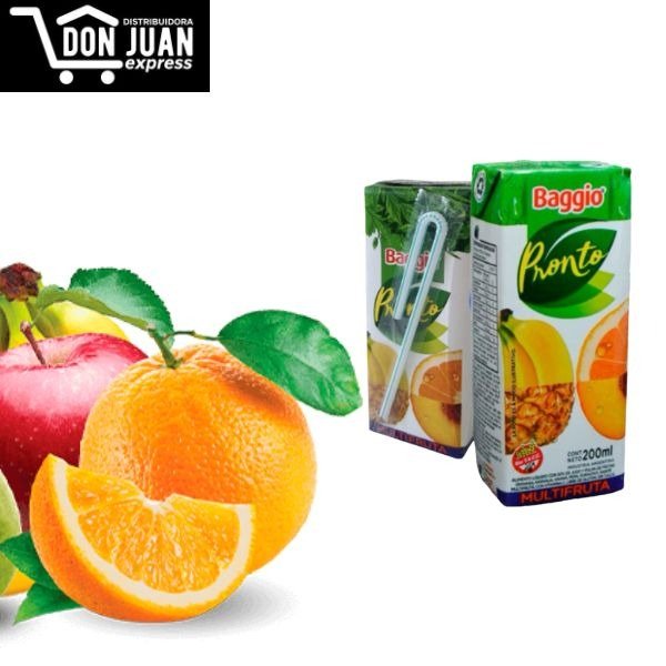 Producto - JUGO BAGGIO X 200 CC  - SABOR MULTIFRUTAS - CAJA X 18