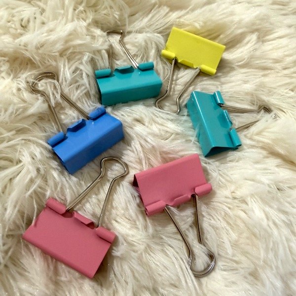 Producto - Clips para hojas pastel x6