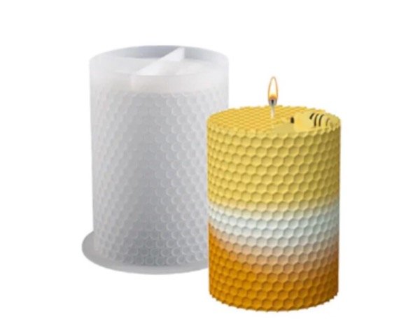 Producto - MOLDE SILICONA p/VELAS PANAL DE ABEJA (BM2886) (CNA)