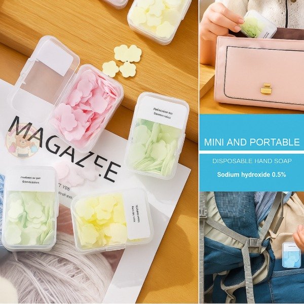 Producto - Jabón Portátil en Petalos - Mini y Cute