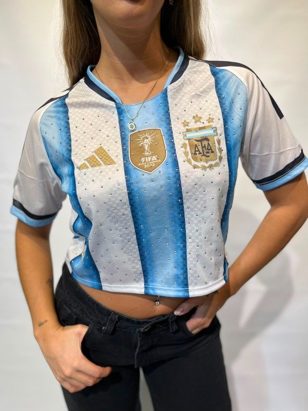 Producto - REMERA ARGENTINA CON STRASS