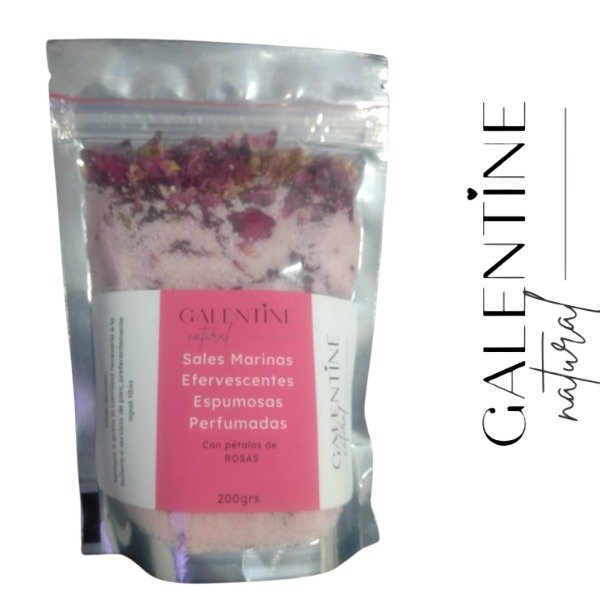 Producto - SALES DE BAÑO EFERVESCENCIA Y ESPUMA 200GRS ROSAS