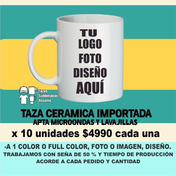 Producto - Taza Cerámica Importada Personalizada  Empresas, Eventos y Souvenir