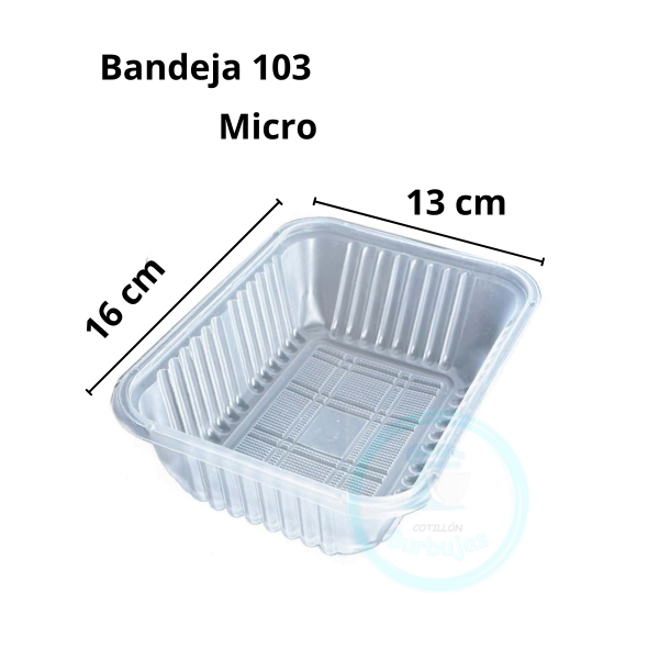 Producto - Bandeja Plástica N.103 Micro x 100