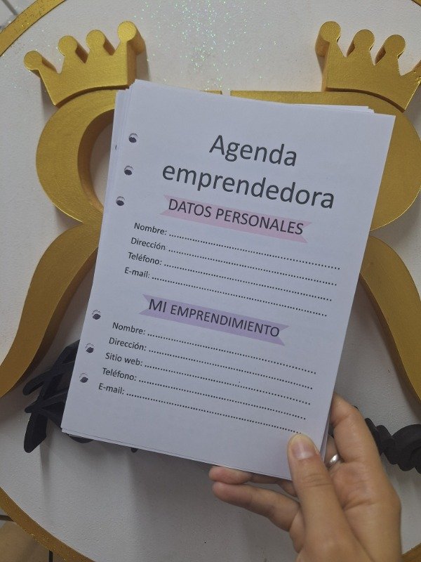 Producto - Hojas para agenda emprendedora A5