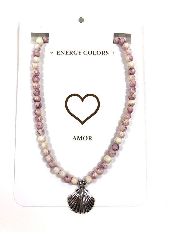 Producto - COLLAR CON PIEDRAS ENERGÉTICAS ROSA