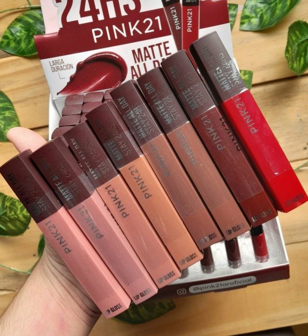 Producto - Labial líquido matte all day stay 24hs - Pink21
